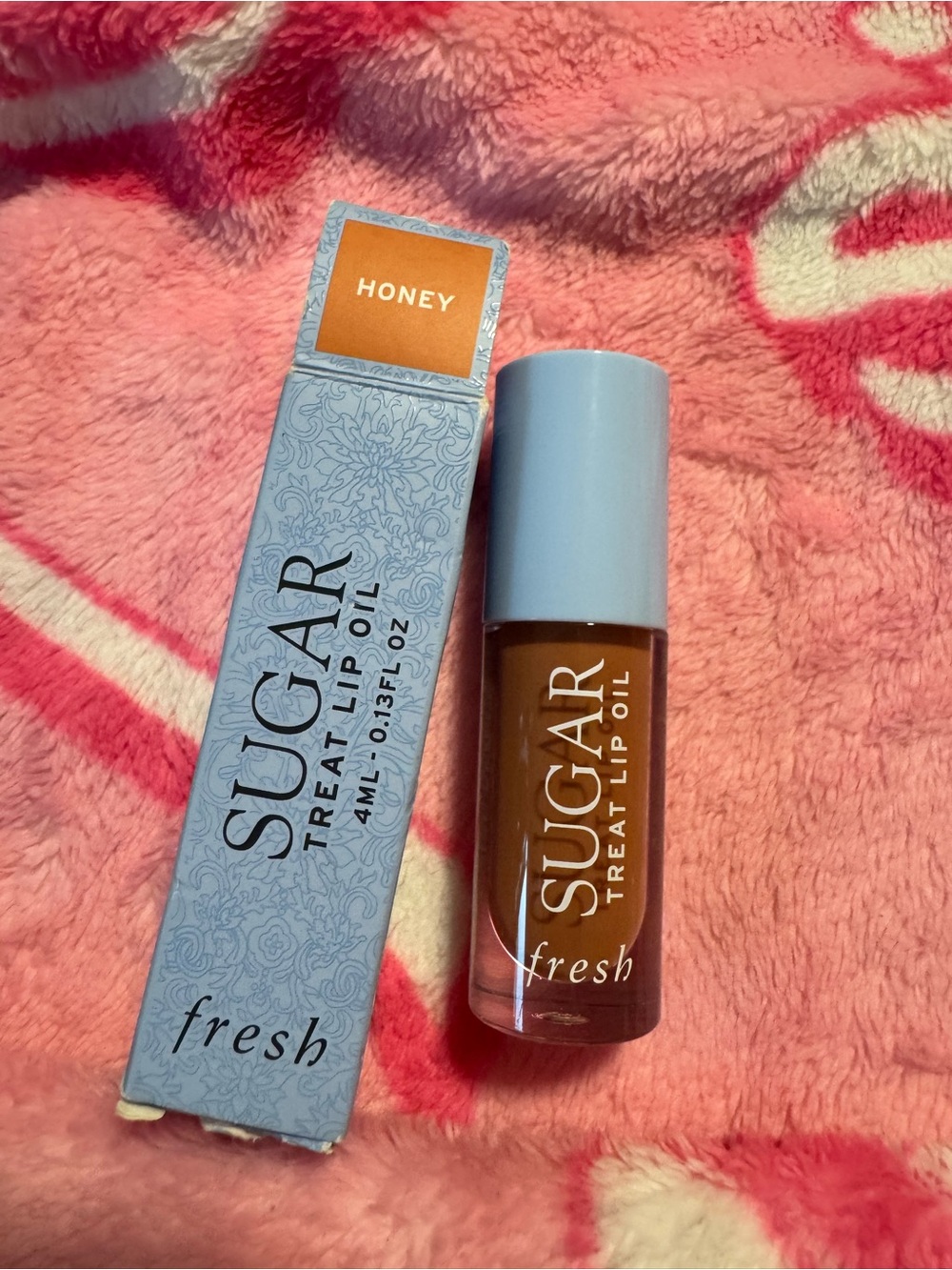 fresh Sugar Treat Lip Oil in Honey - Hydrating Brown Lip Oil New In Box
